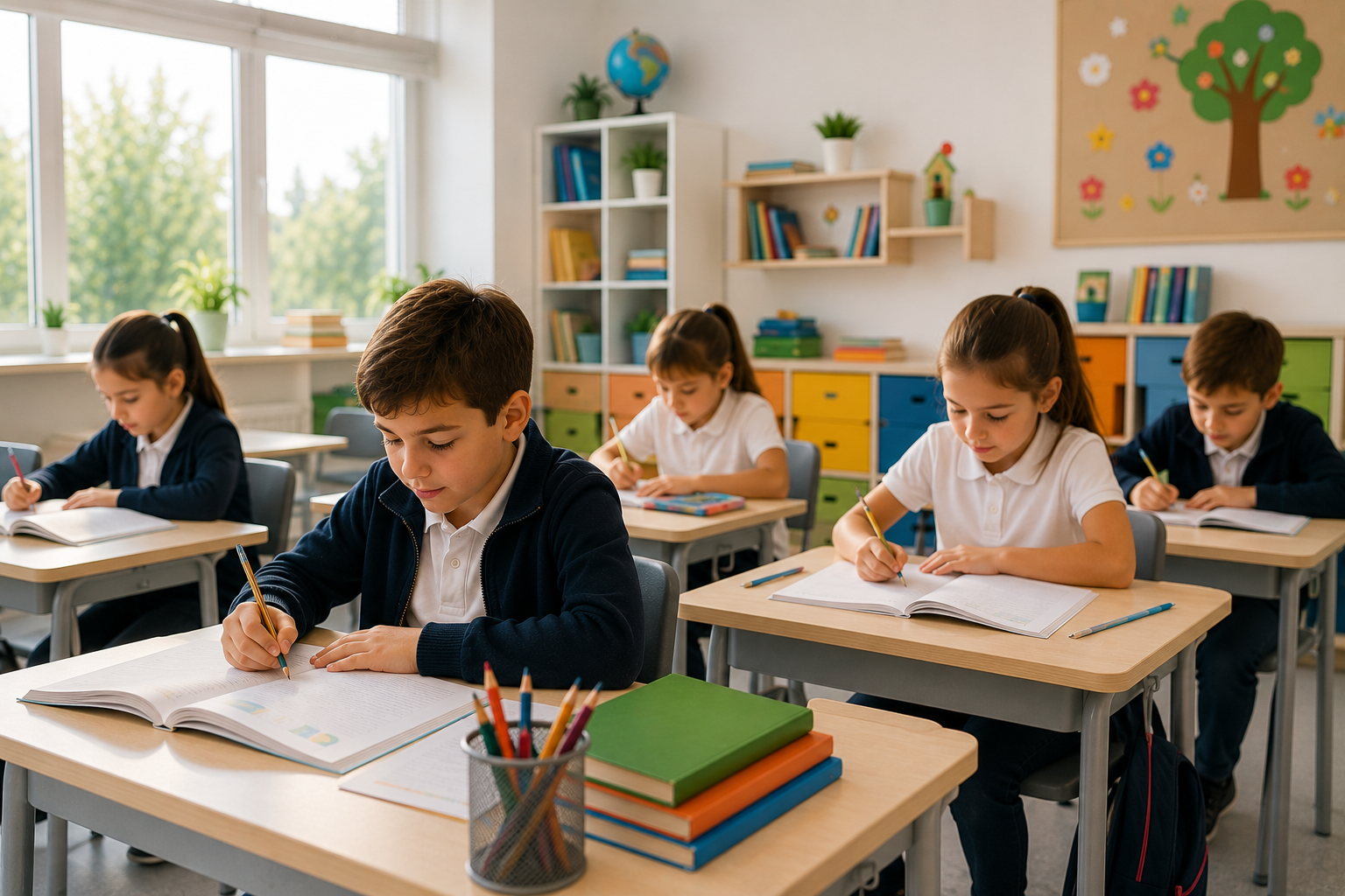 Güneşli İlkokulu öğrencilerinin modern ve güvenli eğitim ortamı