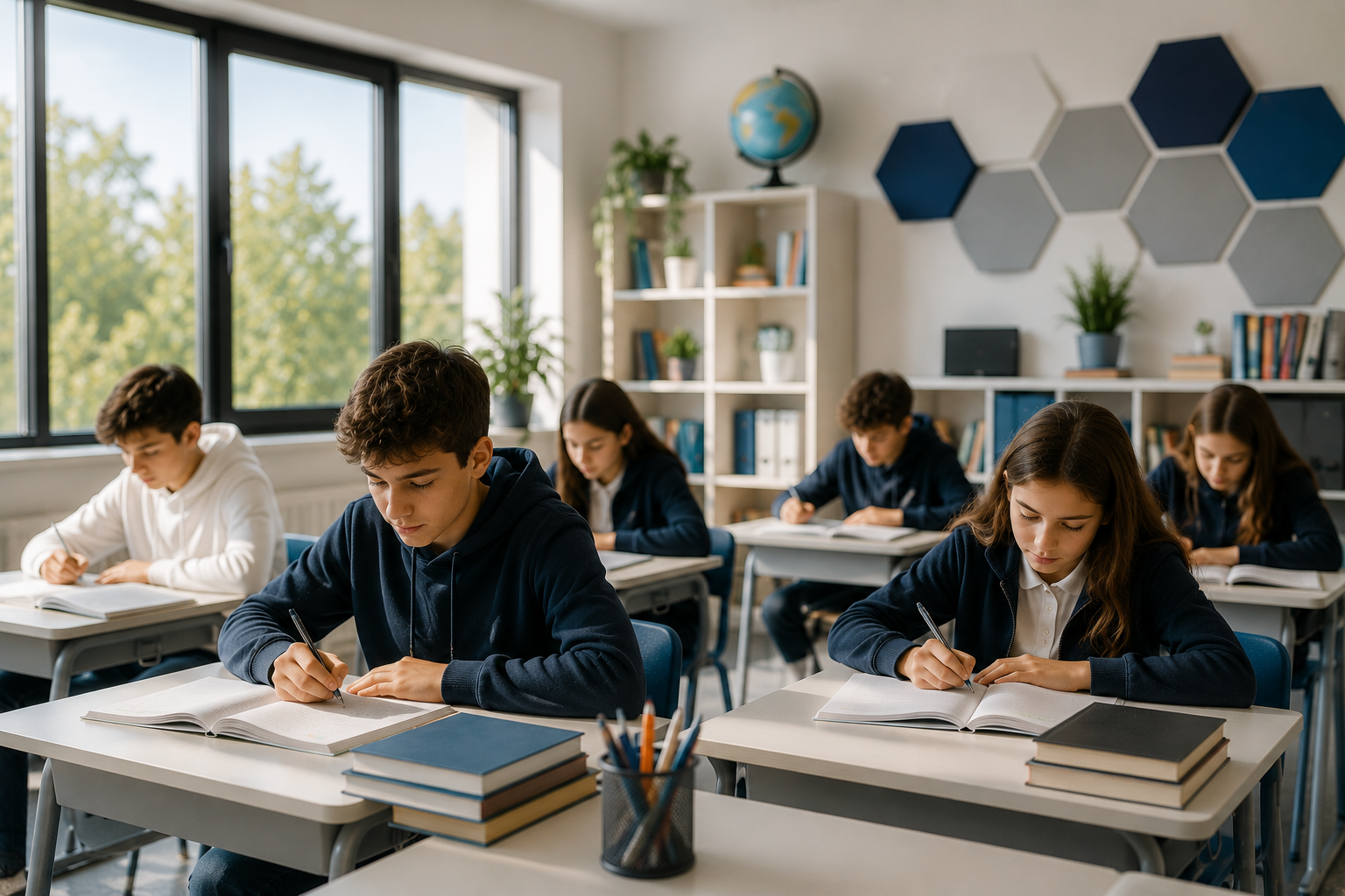 Güneşli Ortaokulu öğrencilerinin modern ve akademik eğitim ortamı